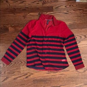 Sperry medium button up sheer striped shirt